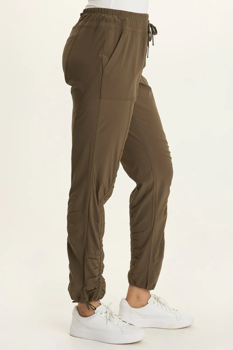 Jules Ruched Drawstring Stretch Pant