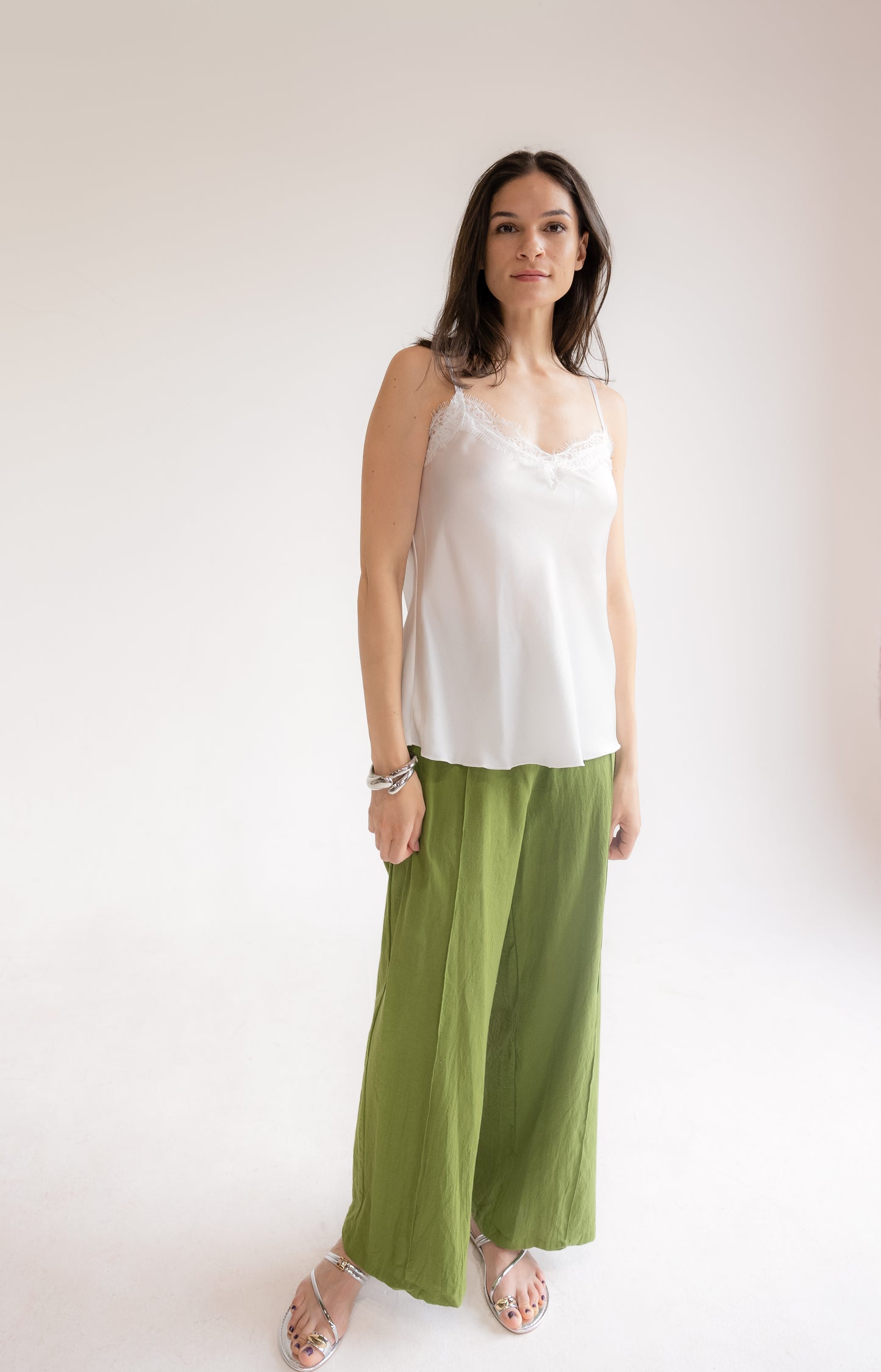 Wide-leg Drawstring Trousers