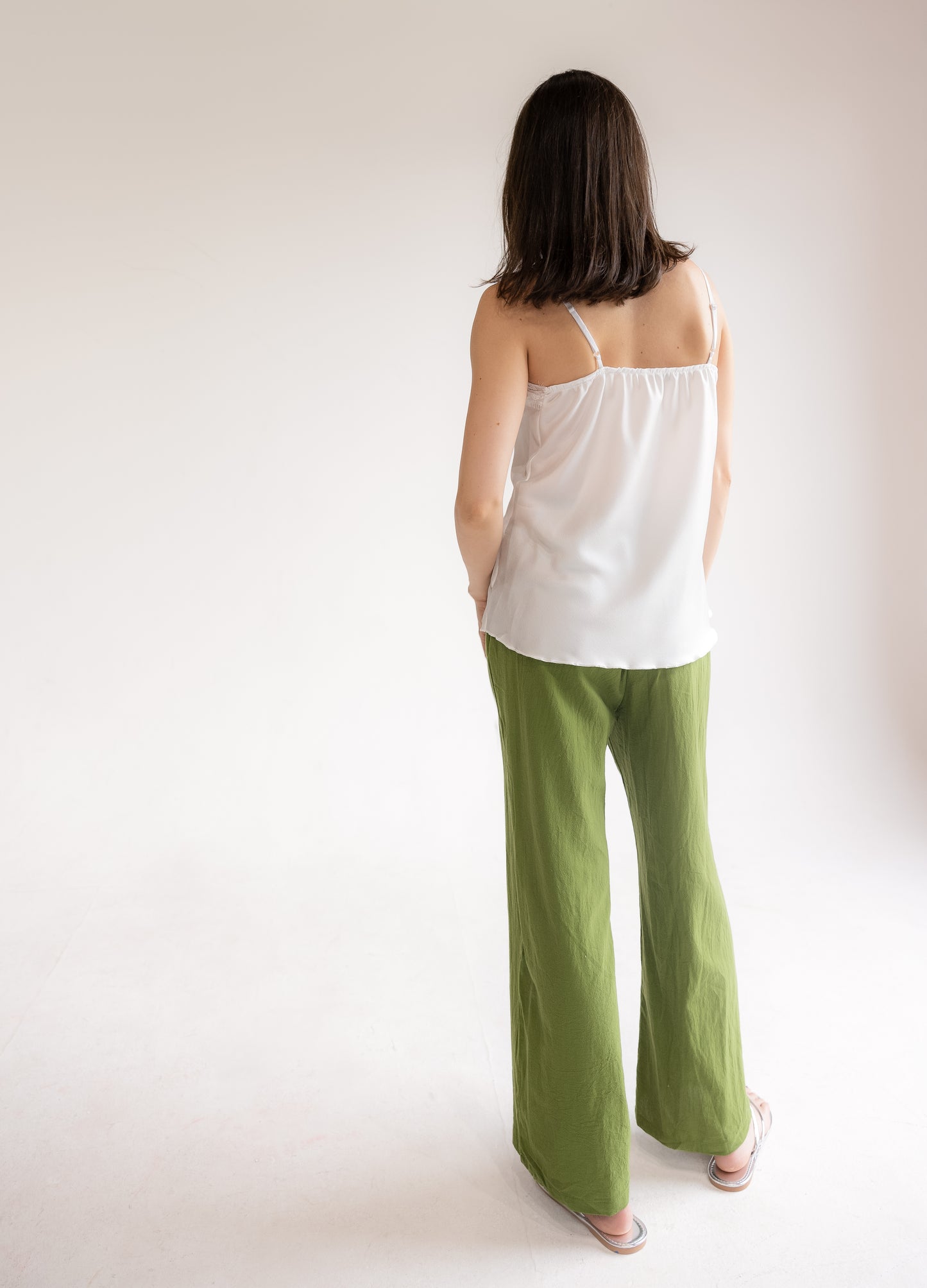 Wide-leg Drawstring Trousers