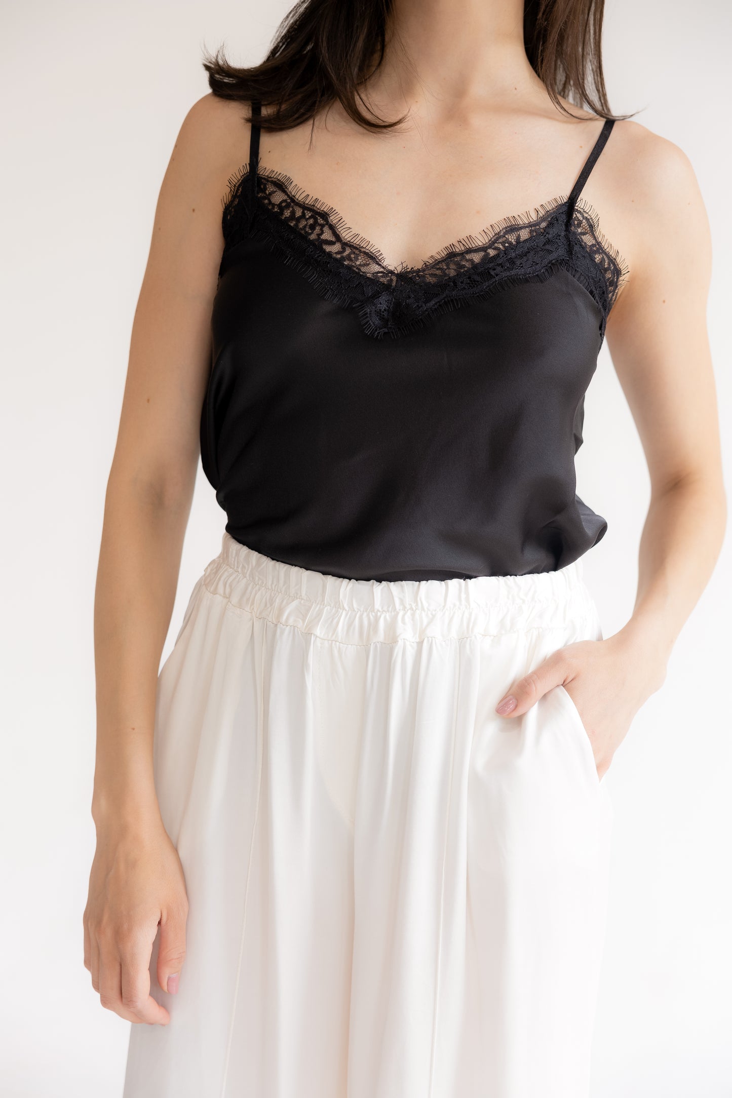 Ivory Wide leg Trousers