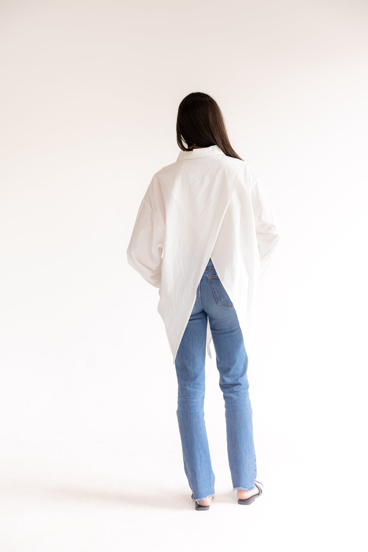 Asymmetric Button-down shirt