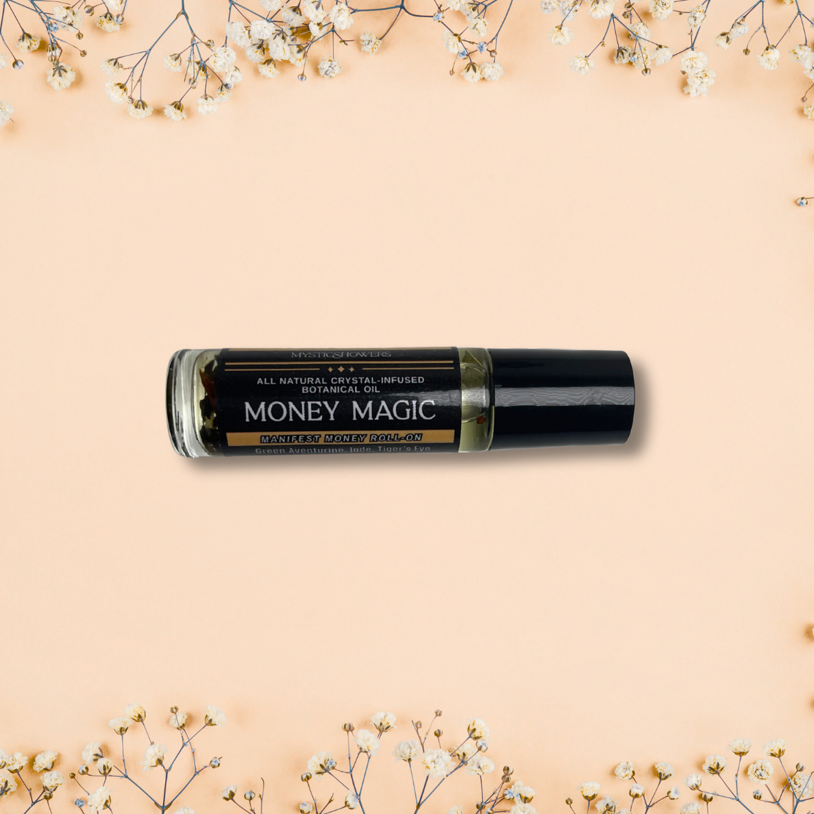 Crystal Infused Essential Oils Roll On with Botanicals