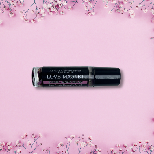 Crystal Infused Essential Oils Roll On with Botanicals