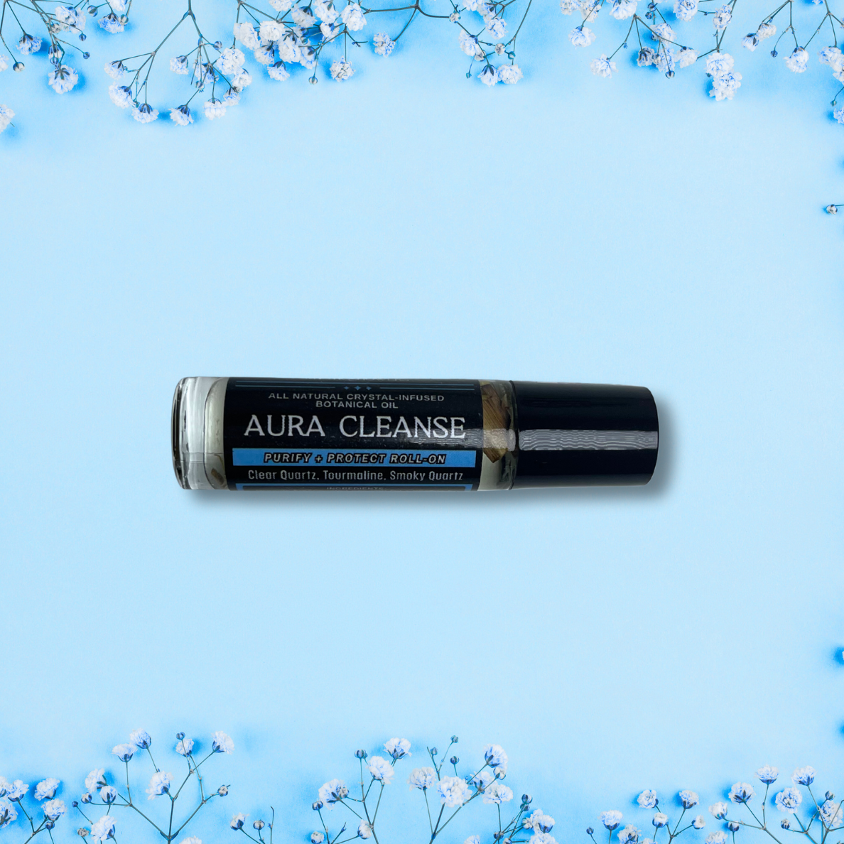 Crystal Infused Essential Oils Roll On with Botanicals