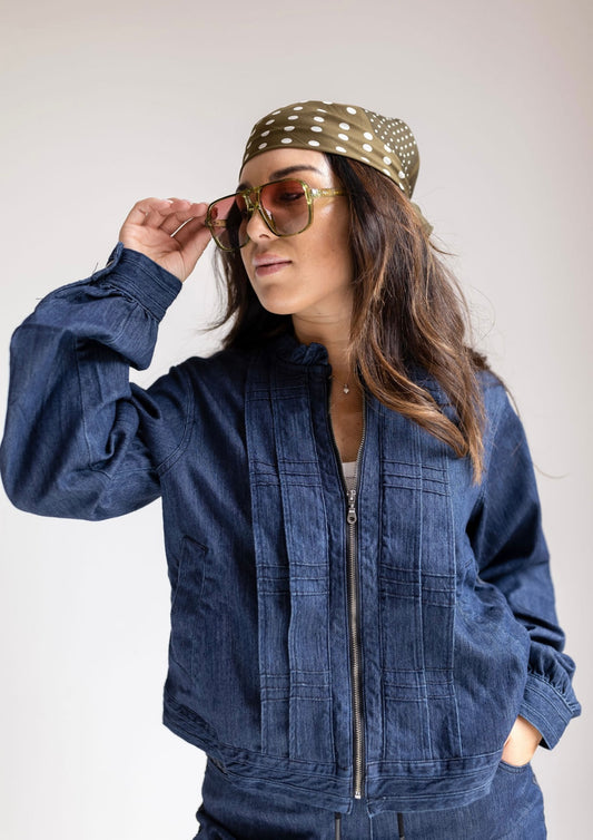 Denim Textured Jacket