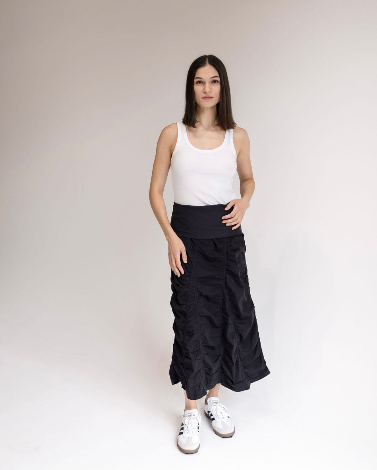 Ruched Peasant Skirt