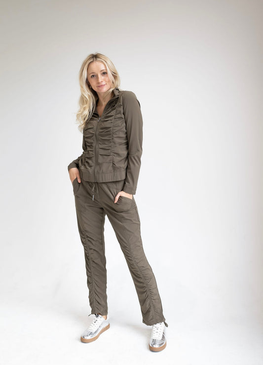 Jules Ruched Drawstring Stretch Pant