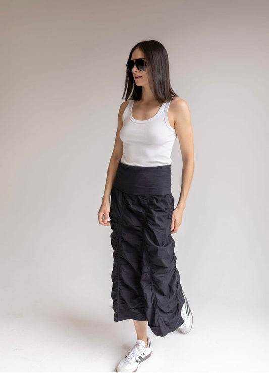 Ruched Peasant Skirt
