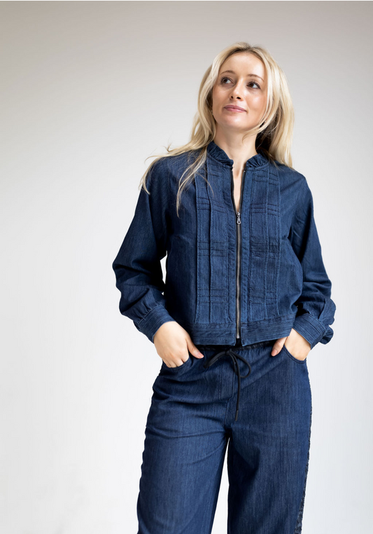Denim Textured Jacket