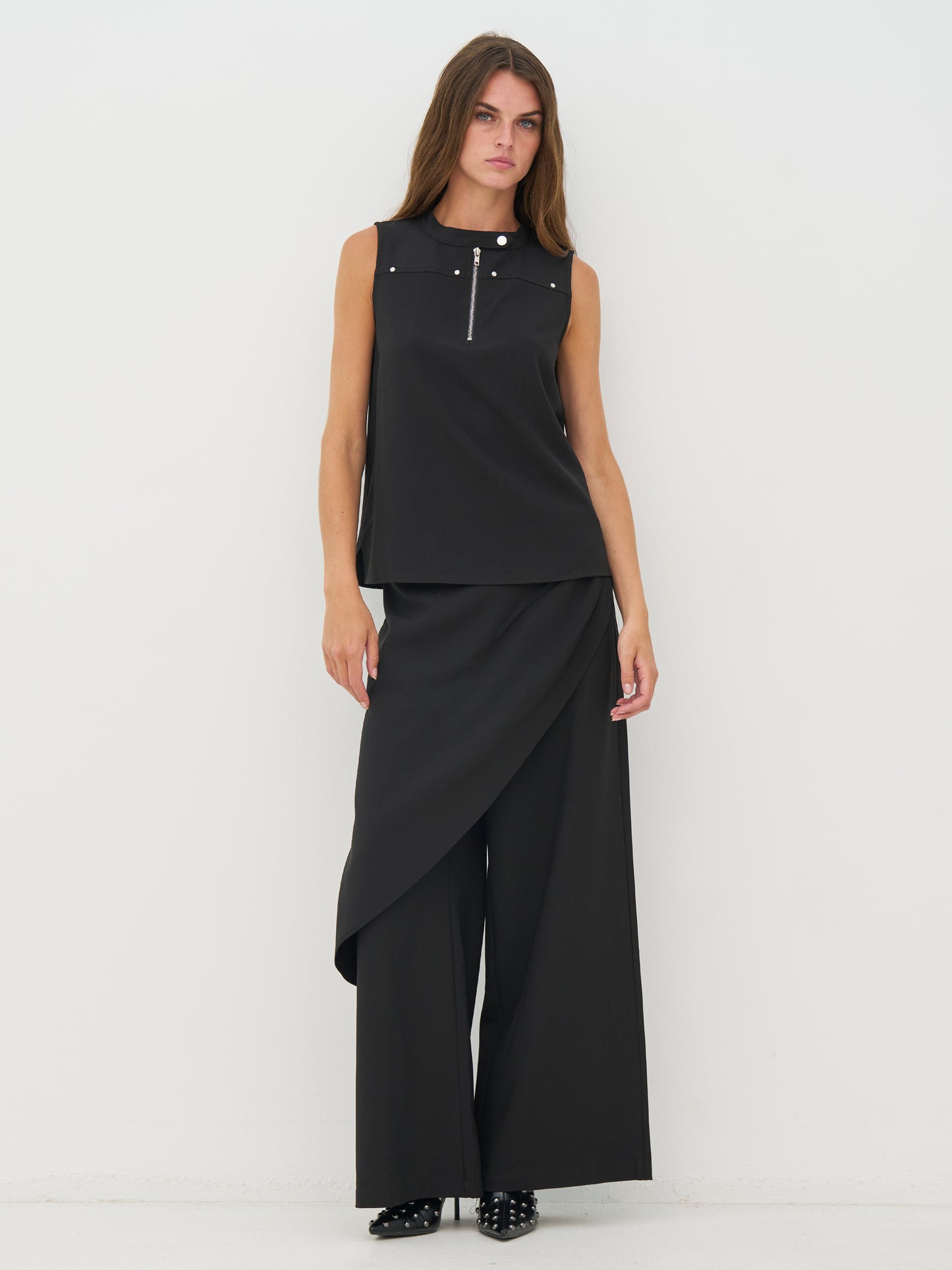 Black Crossover Trouser