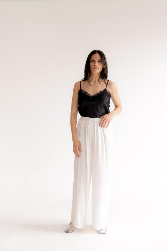 Ivory Wide leg Trousers