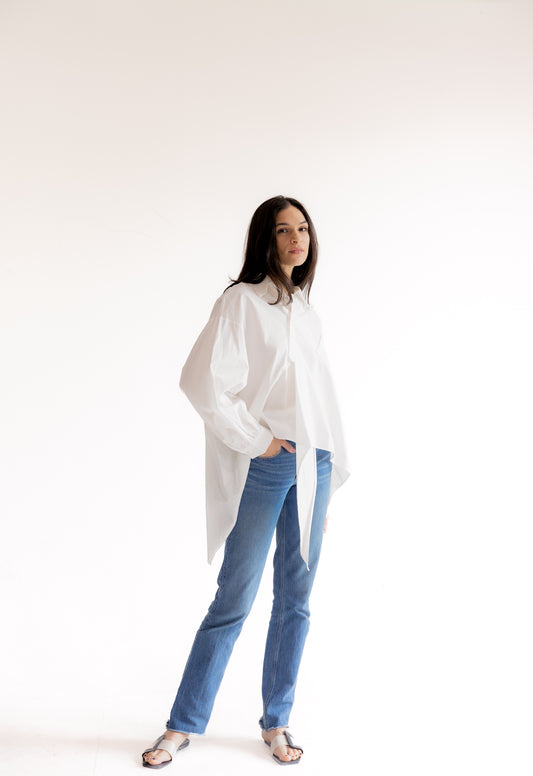 Asymmetric Button-down shirt